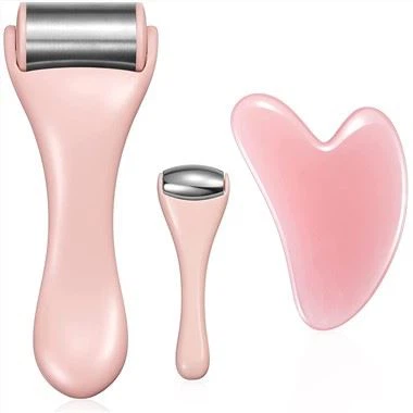 Súprava nefritového valčeka na tvár a Gua Sha 4 v 1