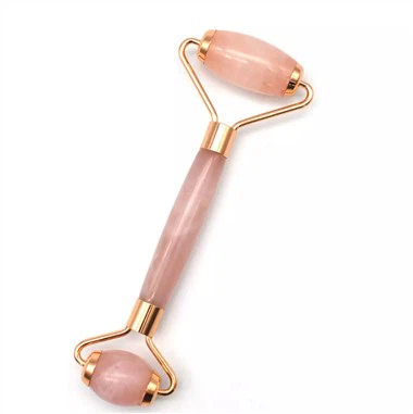 Ručný masážny valček na tvár Rose Quartz