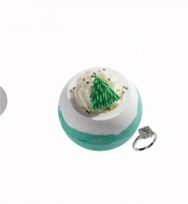 Prírodné kúpeľové bomby s prsteňom