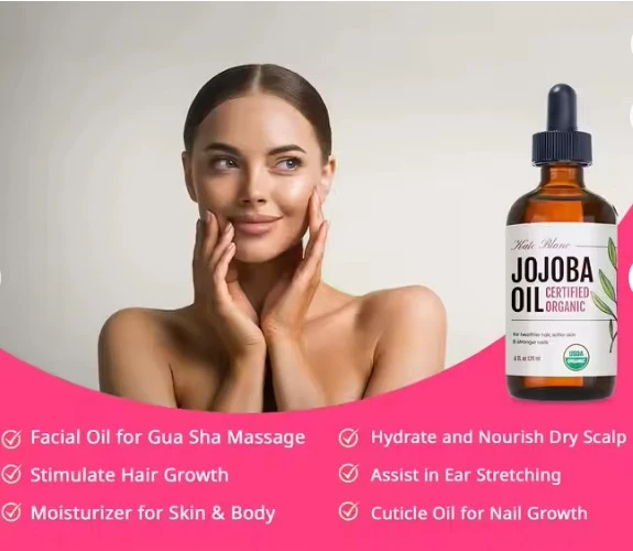 Cold Pressed Unrefined Natural Organic Jojoba Oil